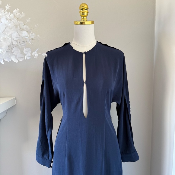 Sachin + Babi Evening Gown in Navy Blue, Sz 6 - Picture 2 of 13